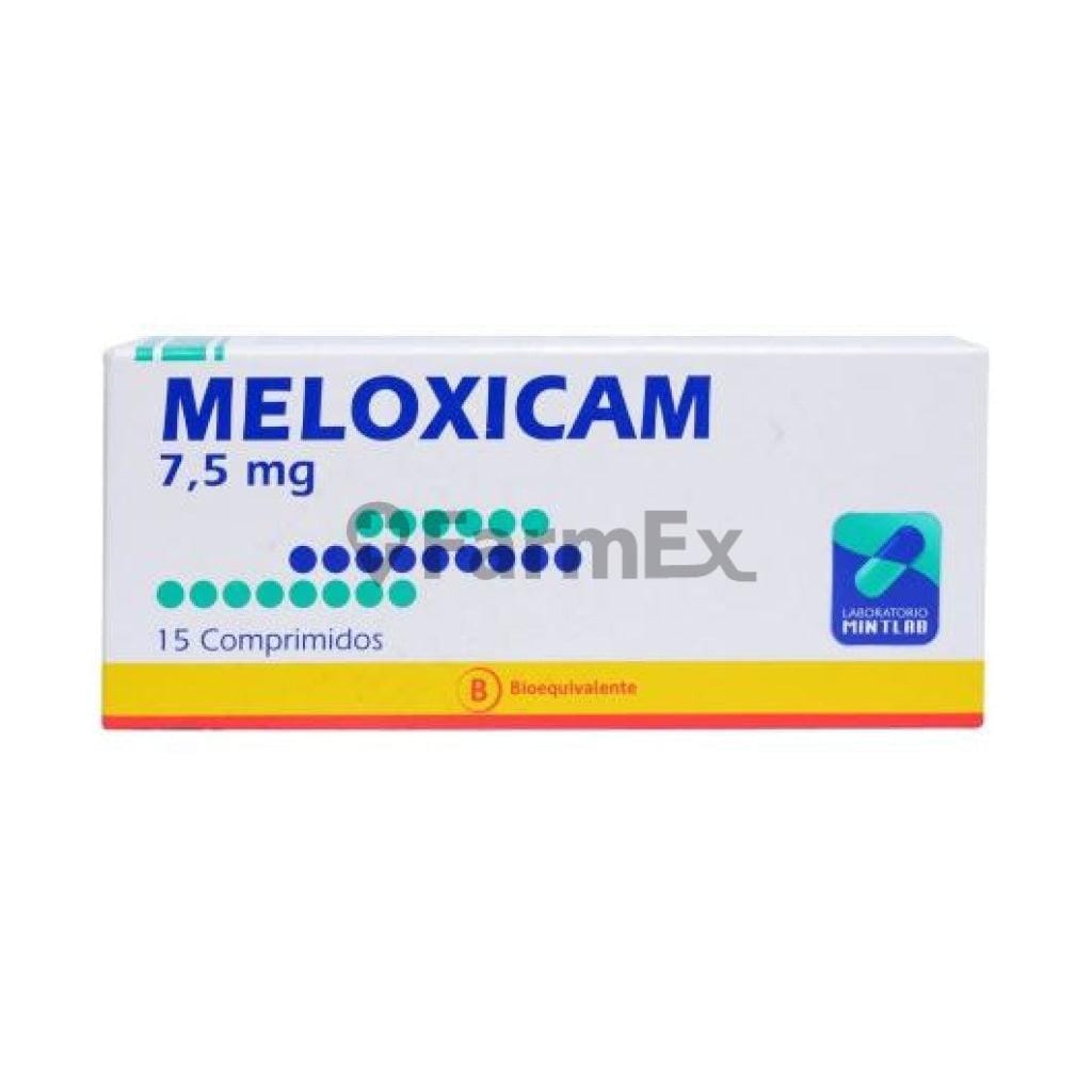 Meloxicam 7.5 mg x 15 comprimidos Farmex-MiaHealth-Persistente
